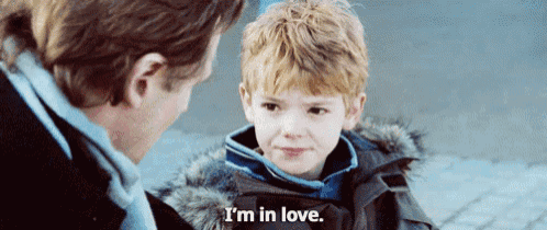 How Your Parents See You GIF Love Actually Thomas Brodie Sangster Im In Love Discover Share GIFs