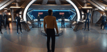 Standing Proud Anson Mount GIF - Standing Proud Anson Mount Captain Christopher Pike GIFs