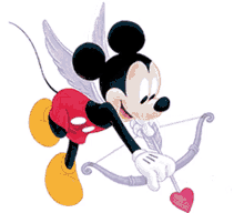 love mickey mouse heart arrow