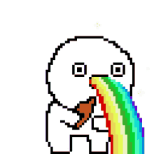 rainbow puke magical drunk srgrafo