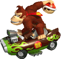 Donkey Kong Mario Kart Wii Sticker - Donkey Kong Mario Kart Wii Flame Flyer Stickers