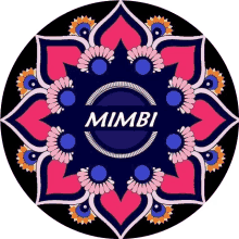 mimbi logo flower pattern design