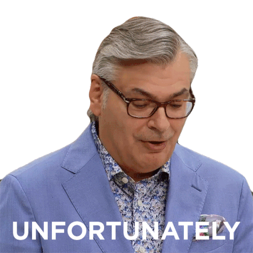 Unfortunately The Great Canadian Baking Show Sticker - Unfortunately The Great Canadian Baking Show Sad News Stickers