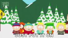 Just Put It On Cartman GIF