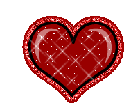 Red Heart Red Sparkle Heart Sticker - Red Heart Red Sparkle Heart Red Sparkles Heart Stickers