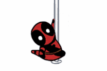 Deadpool Pole Dancing GIF - Deadpool Pole Dancing Cute GIFs