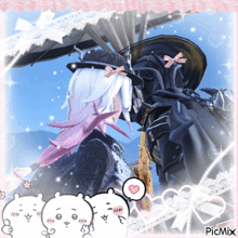 a picture of a man and a woman kissing with the words picmix below it