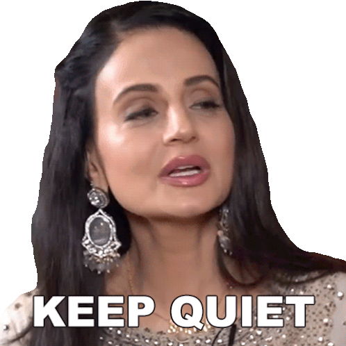 Keep Quiet Ameesha Patel Sticker - Keep Quiet Ameesha Patel Pinkvilla Stickers