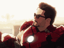 Iron Man Eating Donut GIF
