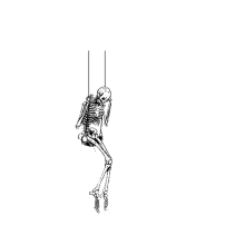 halloween dance swing skeleton