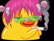 Saiki Kusuo Smoking Duck GIF - Saiki Kusuo Smoking Duck Smoking Duck Gif GIFs