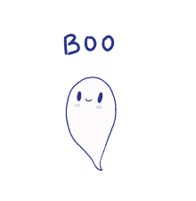 ghost cute boo doodle unidoodlez