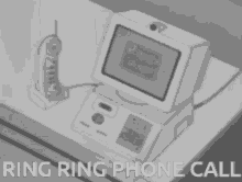 Black And White Ring Ring GIF - Black And White Ring Ring Phone Call GIFs