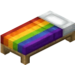 Minecraft Bed Sticker - Minecraft Bed Stickers