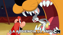 La Audencia Lo Amó Bugs Bunny GIF - La Audencia Lo Amó Bugs Bunny Looney Tunes GIFs