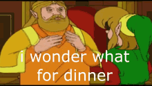 Dinner King Legend Of Zelda GIF - Dinner King Legend Of Zelda I Wonder Whats For Dinner GIFs