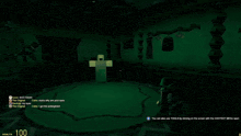 a screenshot of a video game with the number 100 at the top