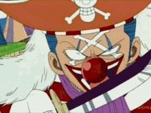 One Piece Buggy GIF - One Piece Buggy Licking Knife GIFs