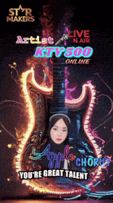a poster that says artist ktv500 online and apple chorus