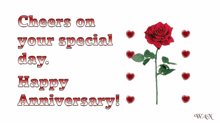 cheers on your special day happy anniversary