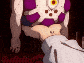 a cartoon drawing of a person holding another person 's waist