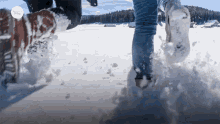 Snow Boots Walking GIF