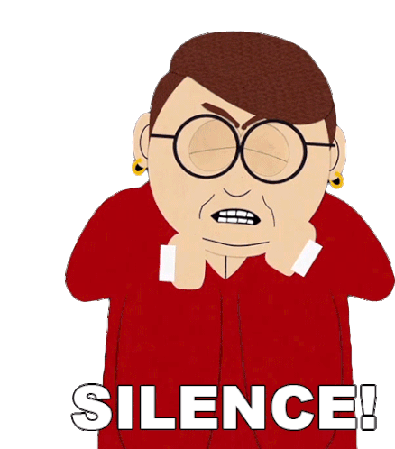 Silence Ms Diane Choksondik Sticker - Silence Ms Diane Choksondik South Park Stickers