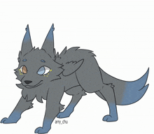 wolf cute cute wolf wolf with wings oc