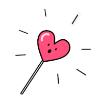 Object Heart Sticker - Object Heart Magic Wand Stickers