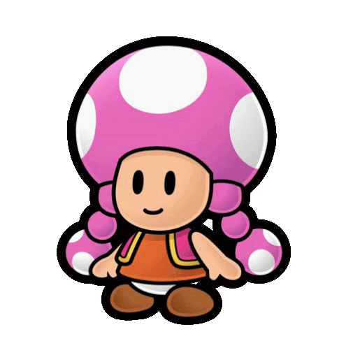 Toadette Paper Mario The Thousand-year Door Sticker - Toadette Paper Mario The Thousand-year Door Gamecube Stickers