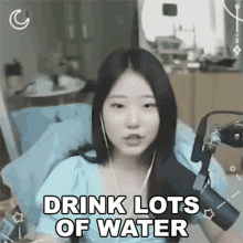 Drink Lots Of Water Jessica Kim GIF - Drink Lots Of Water Jessica Kim Always Stay Hydrated GIFs