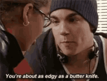 Degrassi Edgy GIF - Degrassi Edgy Edgy As A Butter Knife GIFs