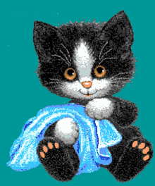 Kitty Hug Cute GIF - Kitty Hug Cute Blink GIFs