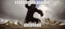 telekid ferramenta banana quebrada macaco