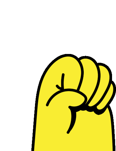 Fist Pump Miscfit Sticker - Fist Pump Miscfit Yellow Stickers