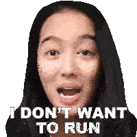 I Dont Want To Run Kaiti Yoo Sticker - I Dont Want To Run Kaiti Yoo I Am Not Going To Run Stickers