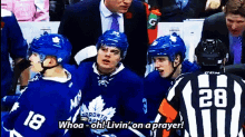Toronto Maple Leafs Mitch Marner GIF - Toronto Maple Leafs Mitch Marner Whoa Oh Livin On A Prayer GIFs