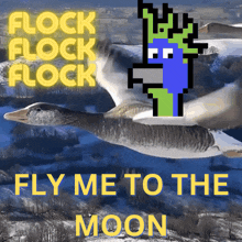 fly me to the moon meme flock