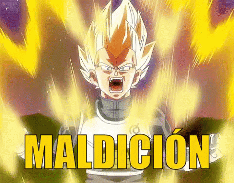 Vegeta Desesperado GIF - Vegeta Maldicion Dragon Ball - Discover & Share  GIFs