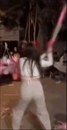 Girl Beating Pinata GIF
