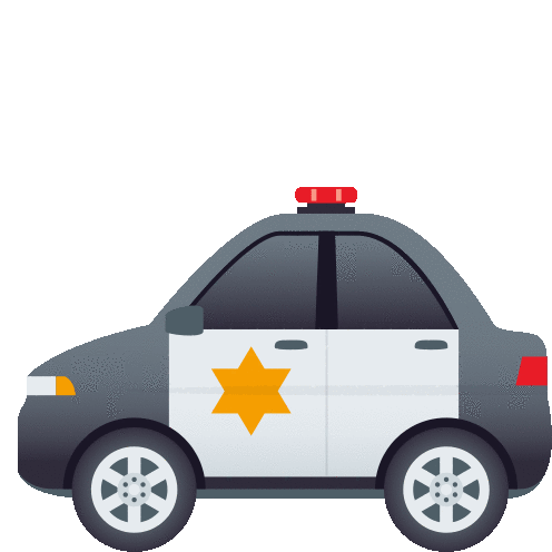 Police Car Travel Sticker - Police Car Travel Joypixels Stickers