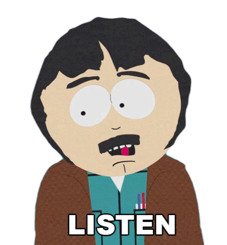 Listen Randy Marsh Sticker - Listen Randy Marsh South Park Stickers