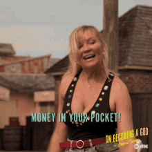 money in your pocket dancing pointing tease teasing