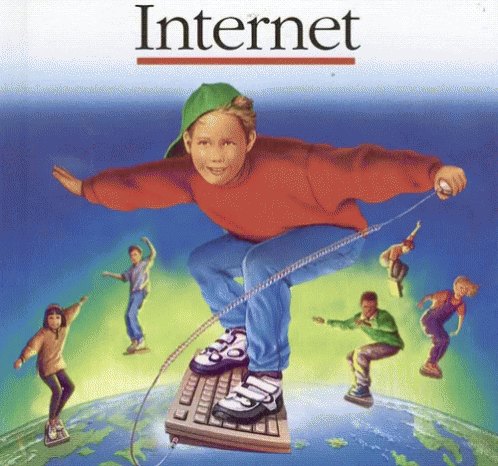 surfing the internet gif