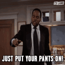Just Put Your Pants On Get Dress GIF