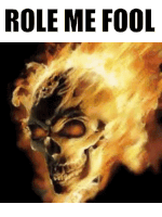 Flaming Skull Sticker