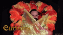 Curtains Ri Boylesque GIF - Curtains Ri Boylesque Feathers GIFs