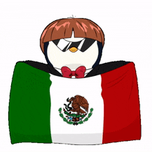 mexico flag penguin tacos tequila