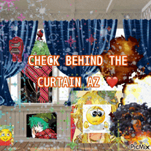 Check Behind The Curtain Check Behind The Curtain Az GIF - Check Behind The Curtain Check Behind The Curtain Az Check Behind The Curtain Azalea GIFs