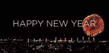 Happy New Year Fireworks GIF - Happy New Year Fireworks City Lights GIFs